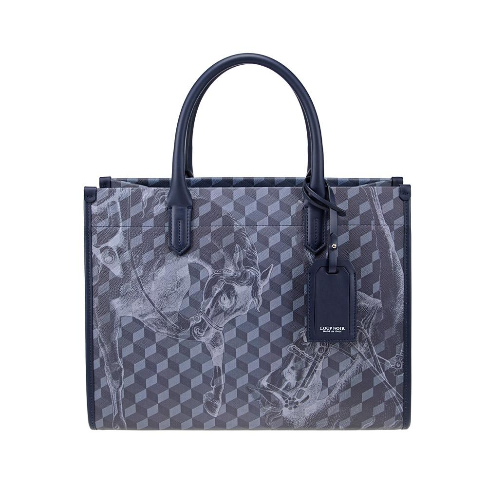 loup noir SPIAGGIA TOTE Cheval Darkblue