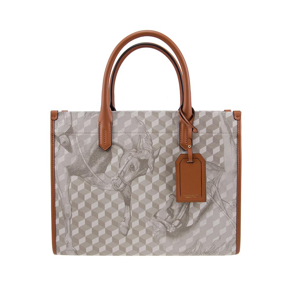 loup noir SPIAGGIA TOTE Cheval Sand/Toffee