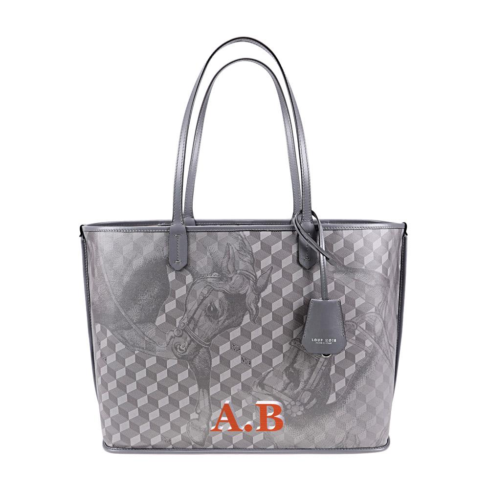 Loup Noir ST. TROPEZ SHOPPER SMALL Toile Platinum