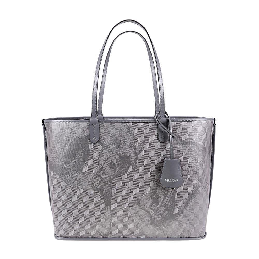loup noir ST. TROPEZ SHOPPER SMALL Toile Platinum