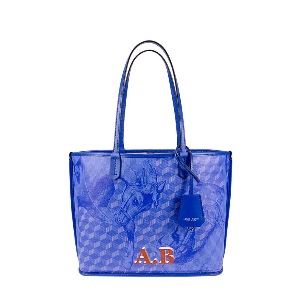 Loup Noir ST. TROPEZ XS SHOPPER Toile Dazzling Blue