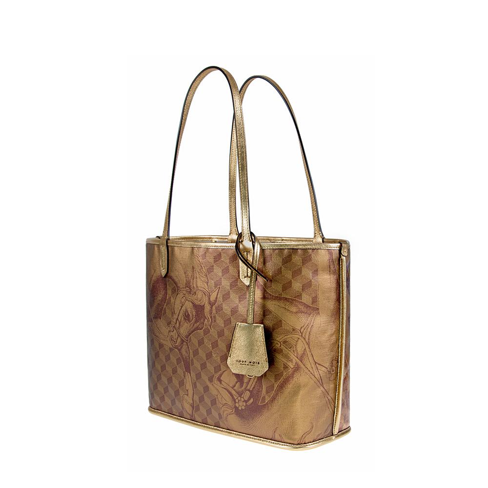 Loup Noir ST. TROPEZ XS SHOPPER Toile Gold