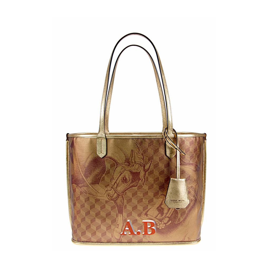 Loup Noir ST. TROPEZ XS SHOPPER Toile Gold