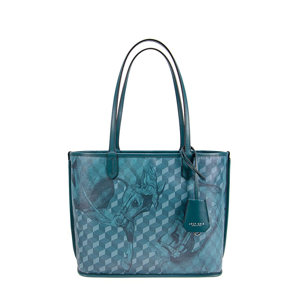 loup noir ST. TROPEZ XS SHOPPER Toile Petrol