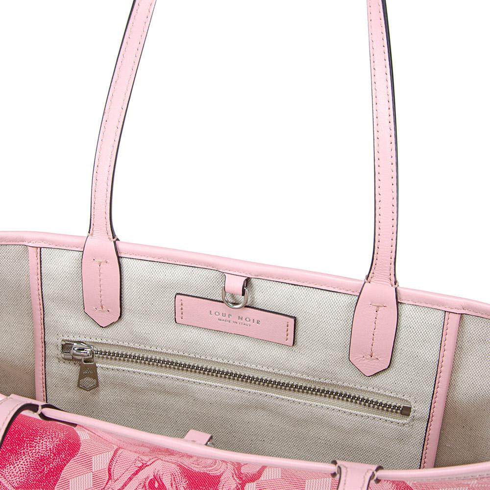 Loup Noir ST. TROPEZ XS SHOPPER Toile Powder Pink