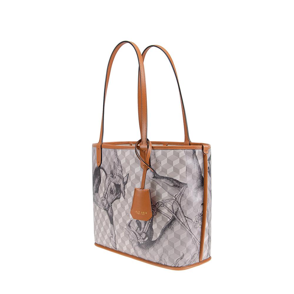 Loup Noir ST. TROPEZ XS SHOPPER Toile Sand/Toffee