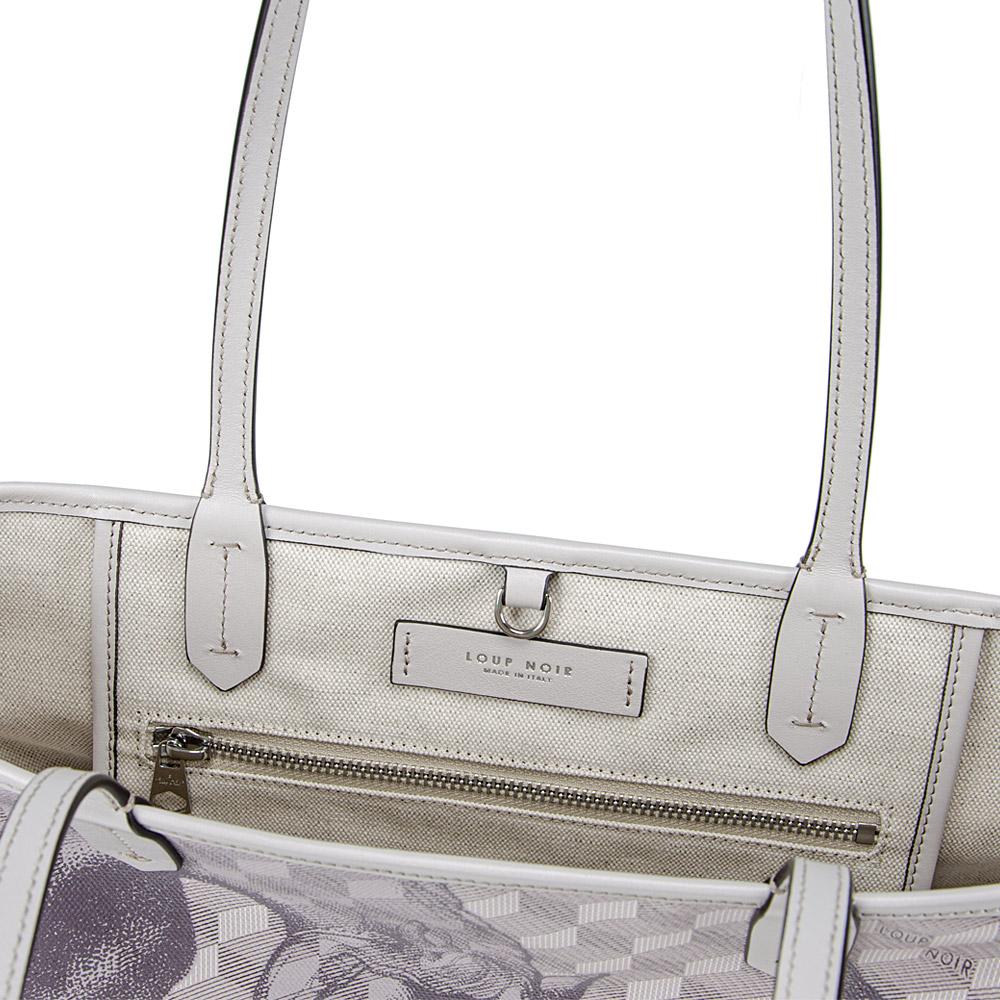 Loup Noir ST. TROPEZ XS SHOPPER Toile Silver Gray