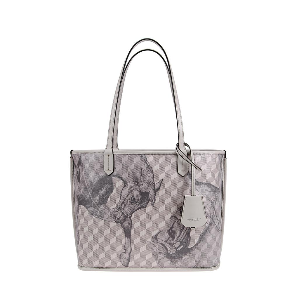 loup noir ST. TROPEZ XS SHOPPER Toile Silver Gray