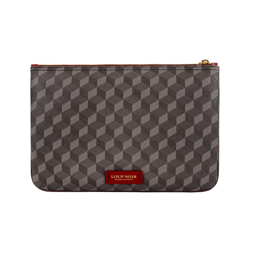 Loup Noir TASSEL POUCH Brown/Saffron