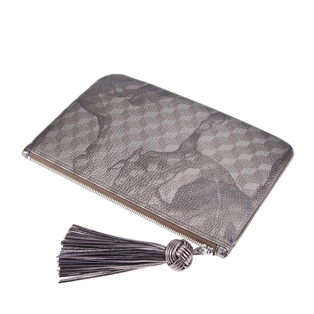 Loup Noir TASSEL POUCH Cheval Almond Met