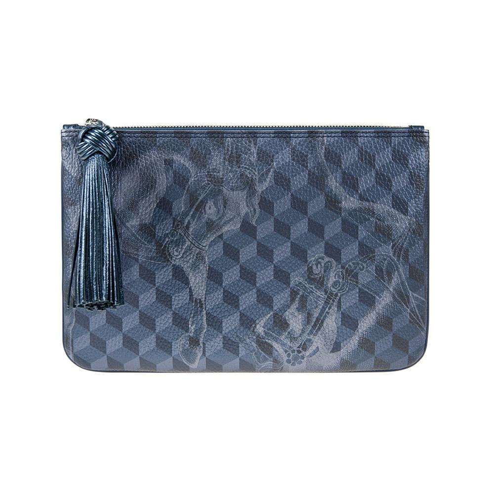 loup noir TASSEL POUCH Cheval Darkblue Met