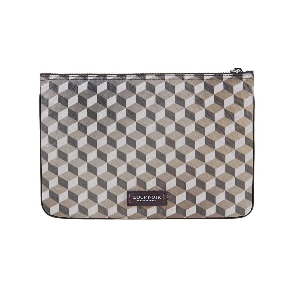 Loup Noir TASSEL POUCH Cheval Darkbrown