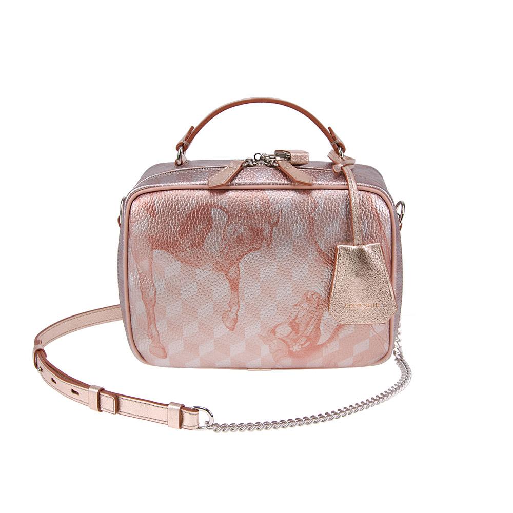 loup noir VICENTINA BAG Cheval Dusty Coral Met