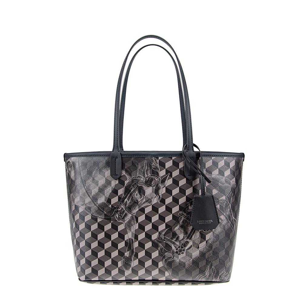 loup noir XS SHOPPER Cheval Black
