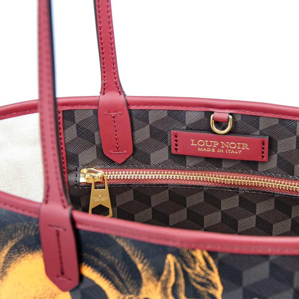 Loup Noir XS SHOPPER Cheval Brown/Saffron