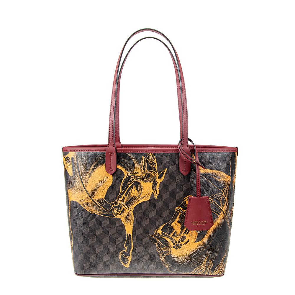 loup noir XS SHOPPER Cheval Brown/Saffron