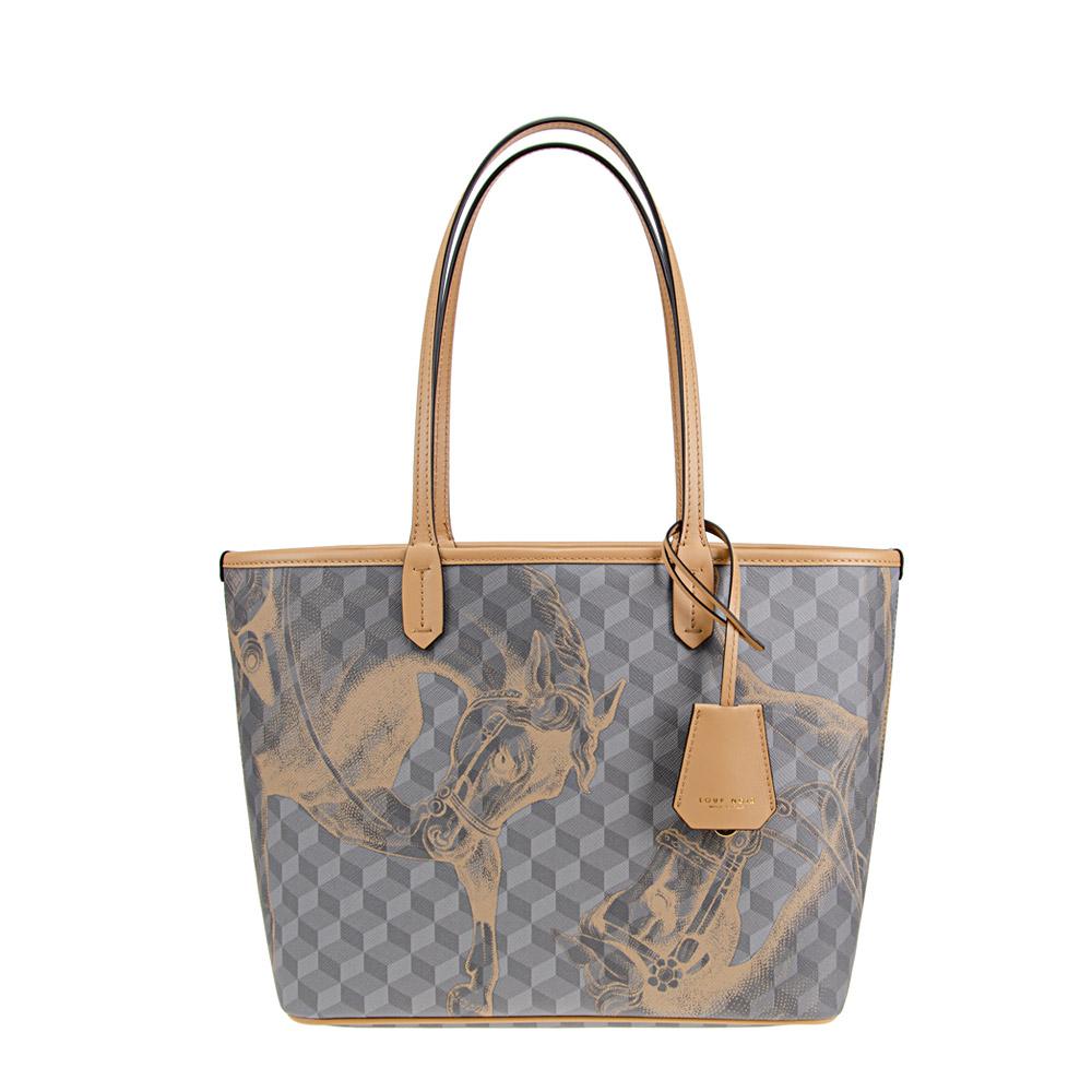 loup noir XS SHOPPER Cheval Grey/Sand