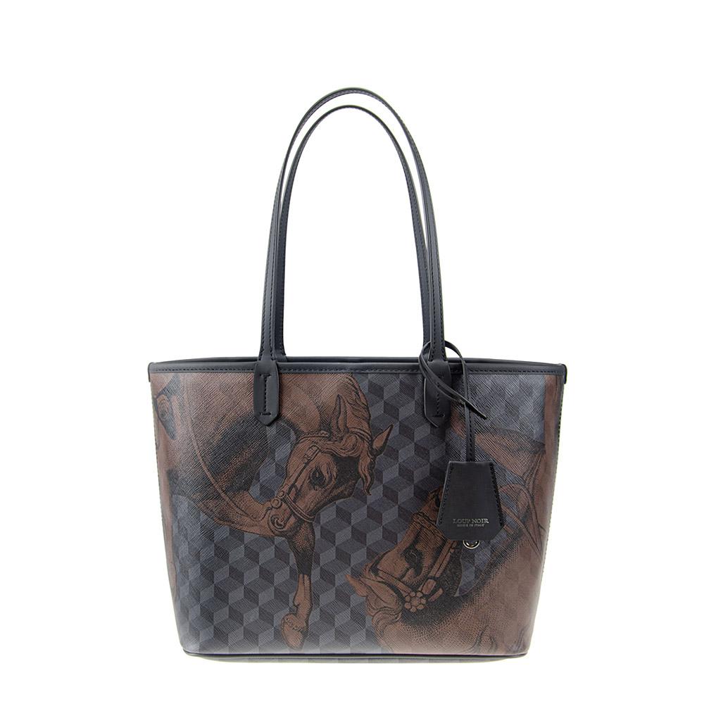 loup noir XS SHOPPER Cheval Pirate Black