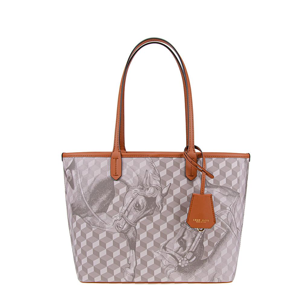 loup noir XS SHOPPER Cheval Sand/Toffee