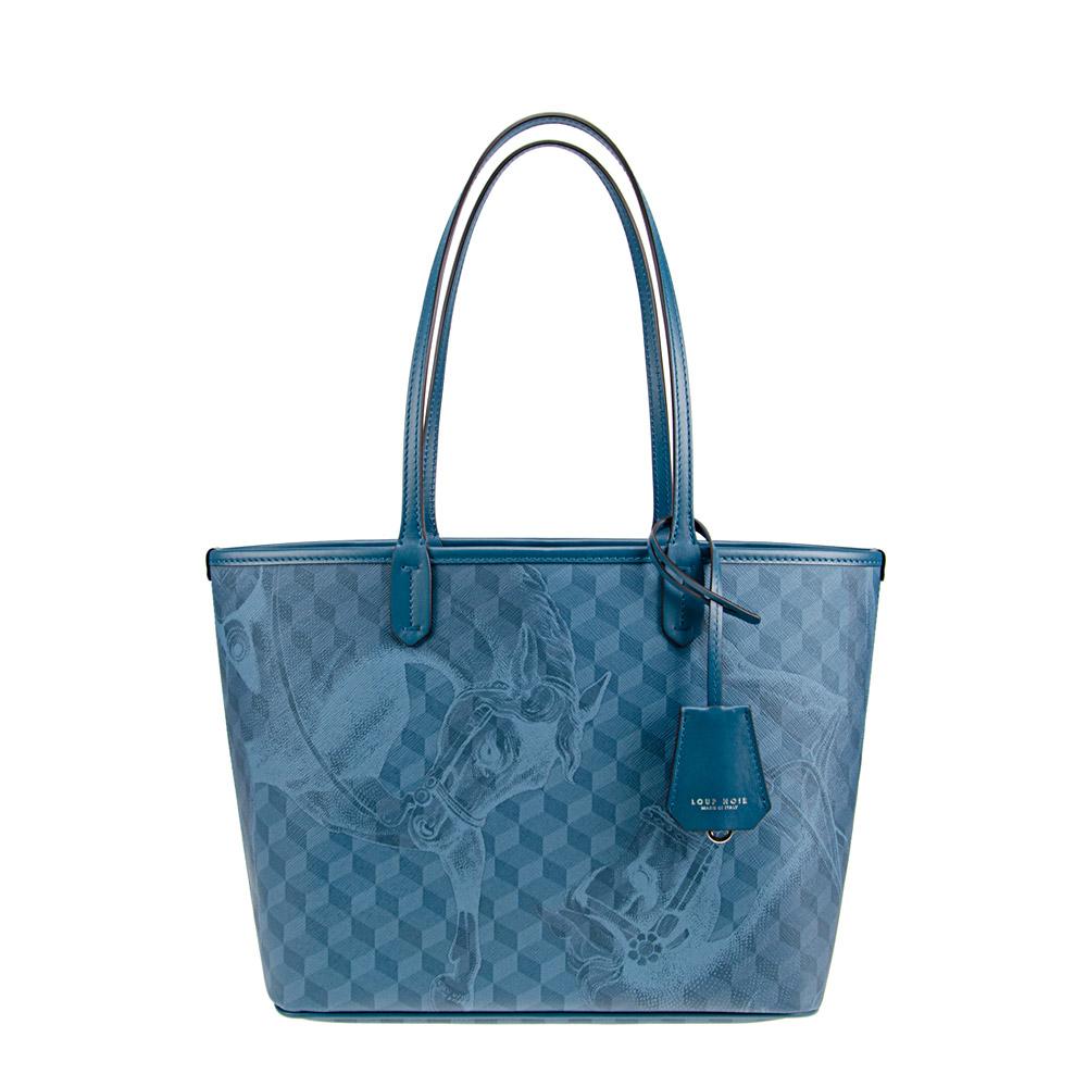 loup noir XS SHOPPER Cheval Teal Green