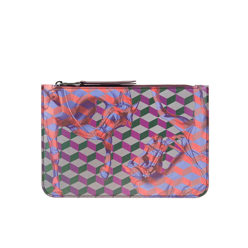 loup noir ZIP POUCH Cheval Bordeaux