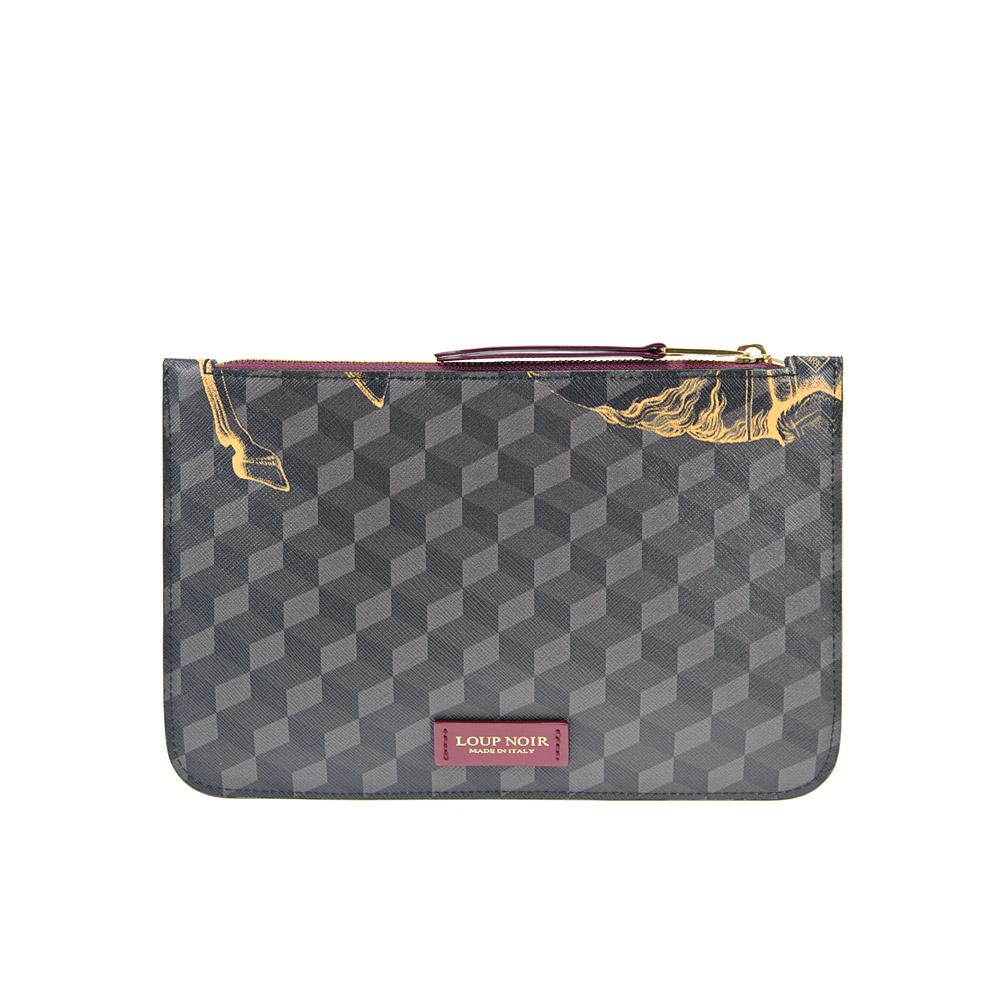 Loup Noir ZIP POUCH Cheval Brown/Saffron