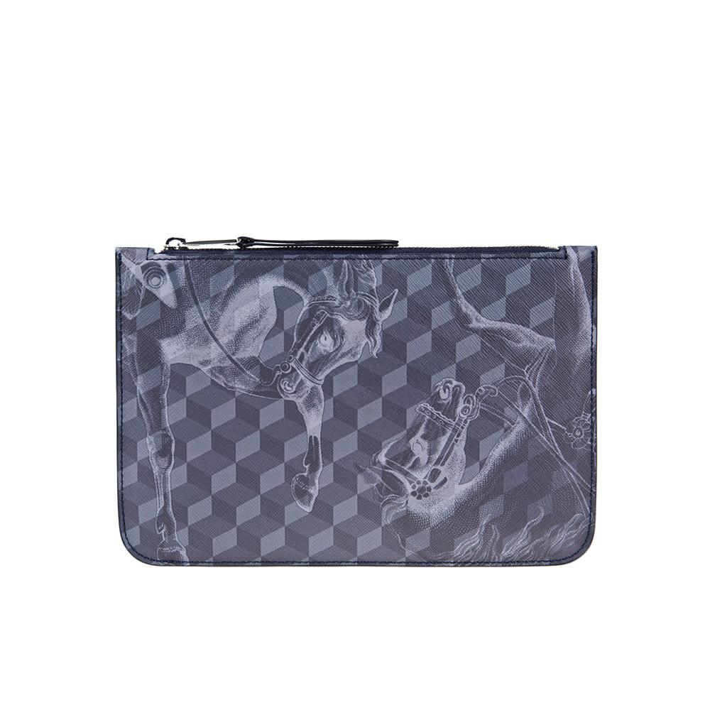 loup noir ZIP POUCH Cheval Darkblue