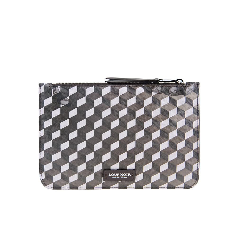 Loup Noir ZIP POUCH Cheval Darkbrown