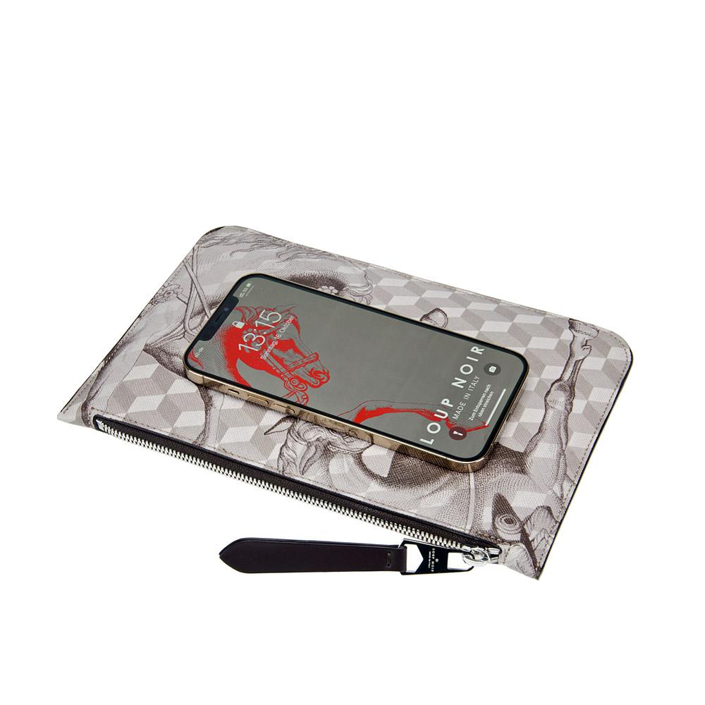 Loup Noir ZIP POUCH Cheval Sand/Brown