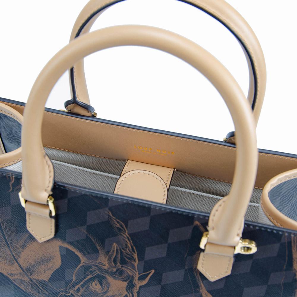 Loup Noir MINI SPIAGGIA TOTE BAG Cheval Brown/Dijon