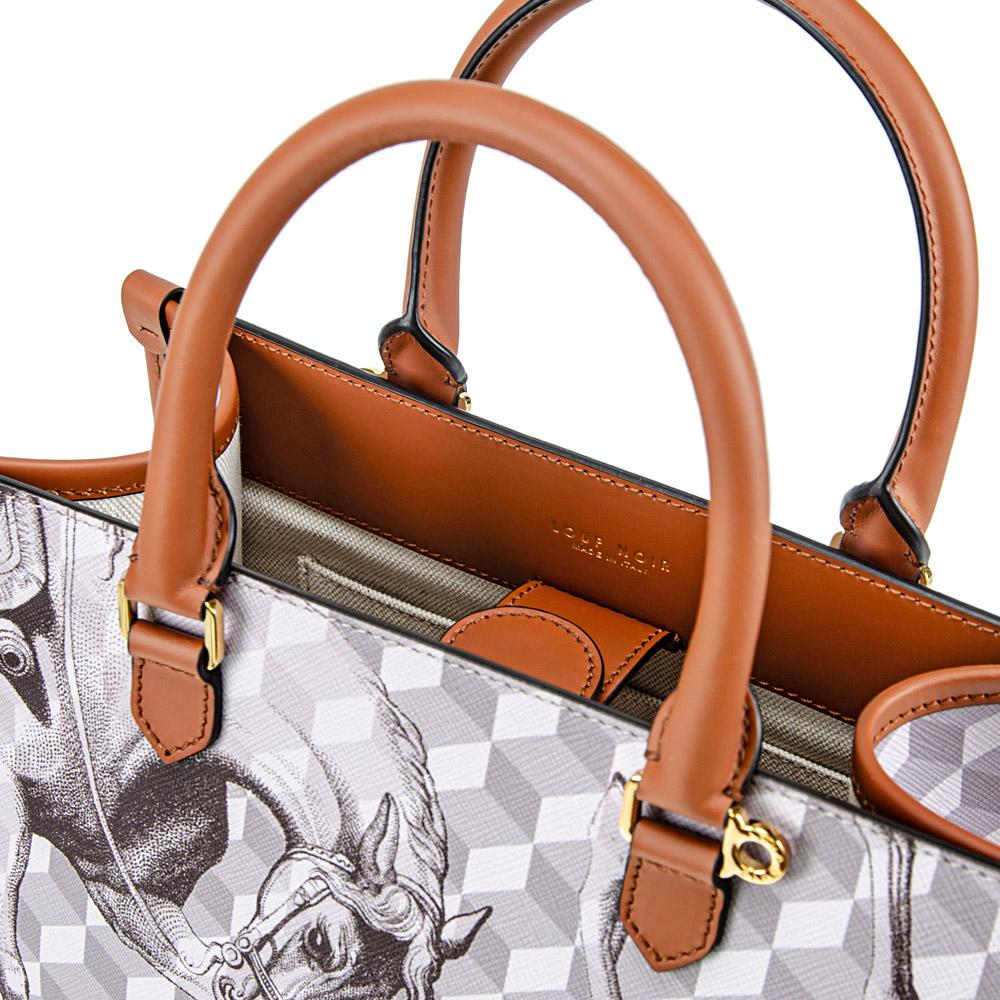 Loup Noir MINI SPIAGGIA TOTE BAG Cheval Sand/Toffee