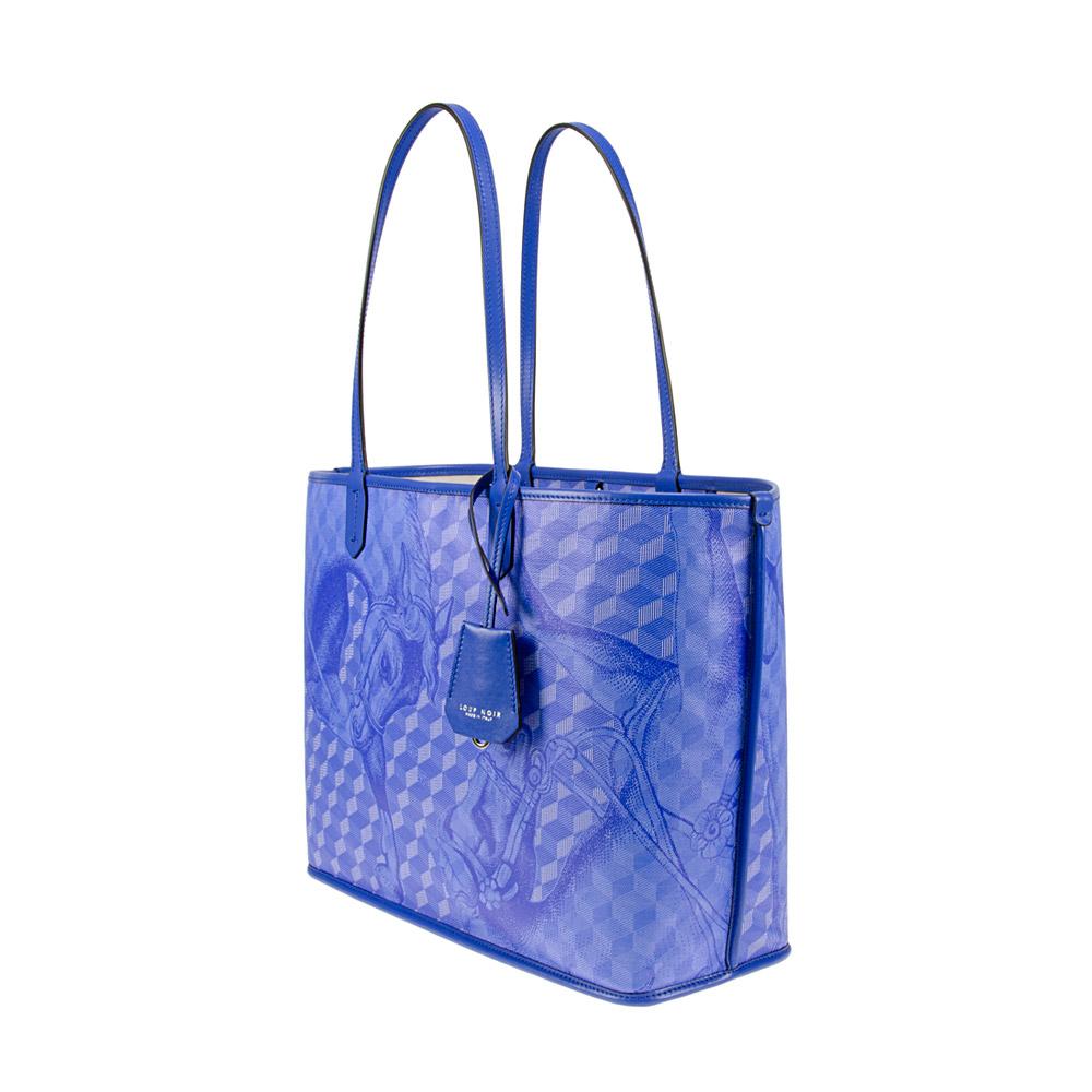 Loup Noir ST. TROPEZ SHOPPER SMALL Toile Dazzling Blue