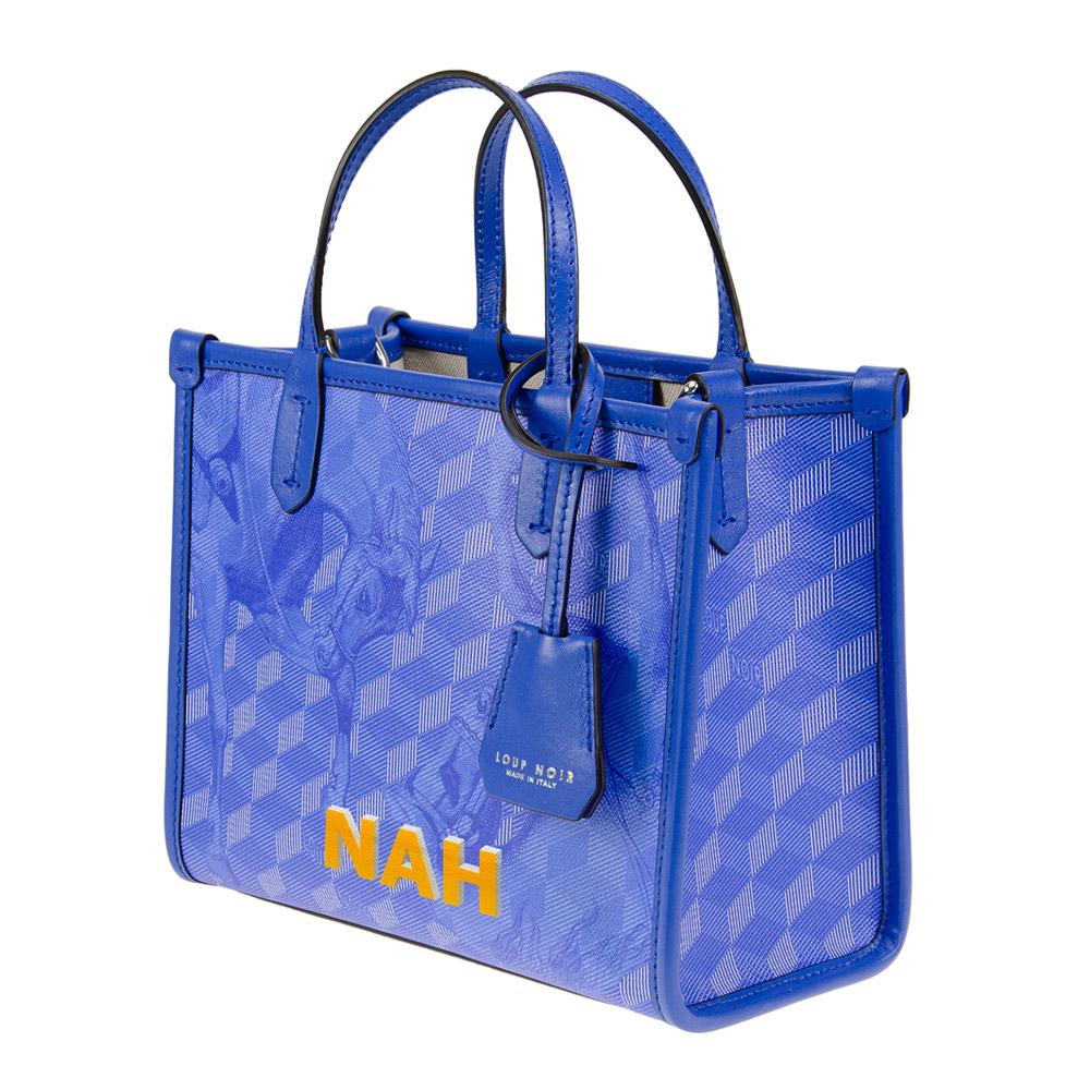 Loup Noir ST. TROPEZ SHOPPER SMALL Toile Dazzling Blue