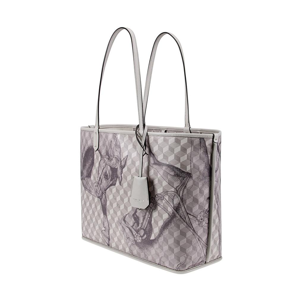Loup Noir ST. TROPEZ SHOPPER SMALL Toile Silver Gray