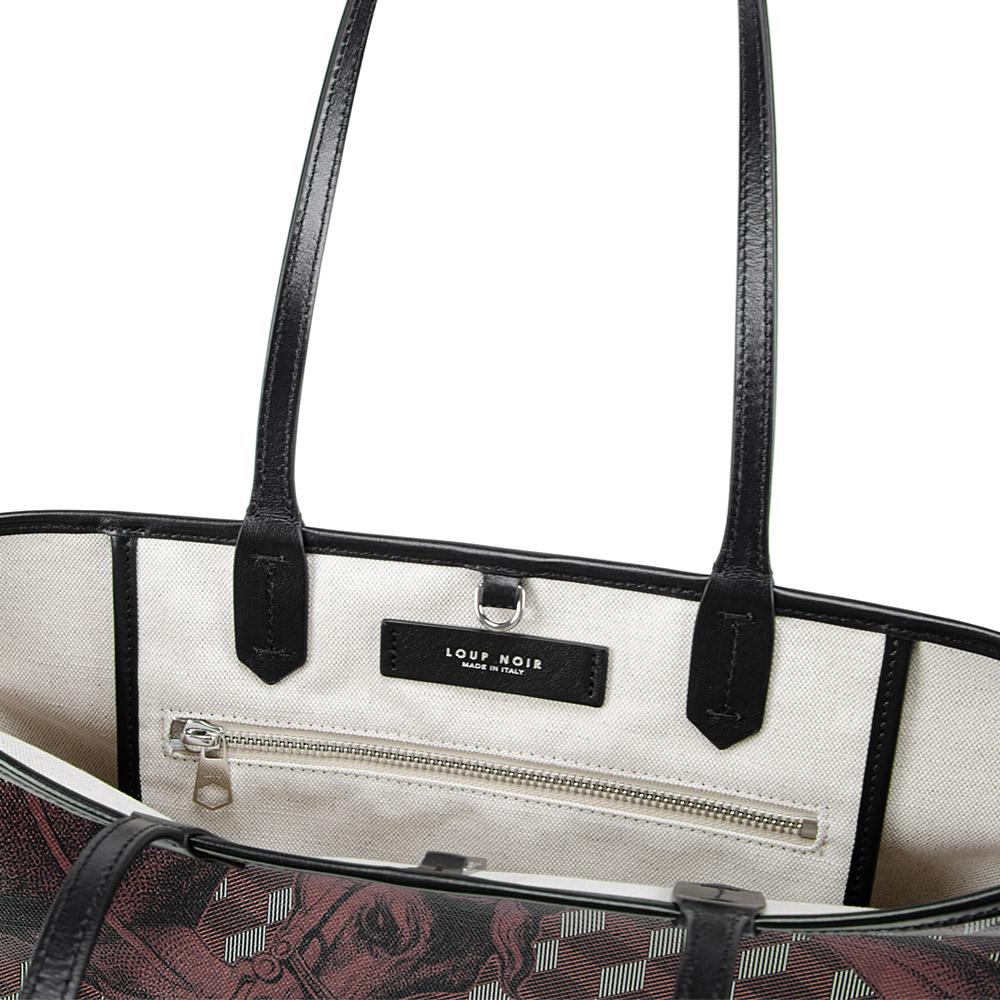 Loup Noir ST. TROPEZ XS SHOPPER Toile Chestnut/Black