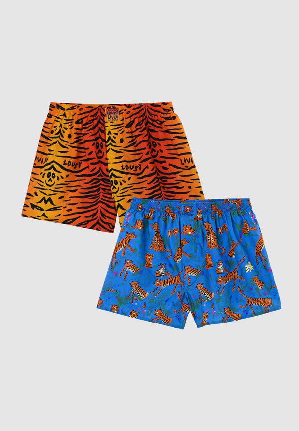 lousy livin underwear 2 PACK BOXERSHORTS TIGER Saffron