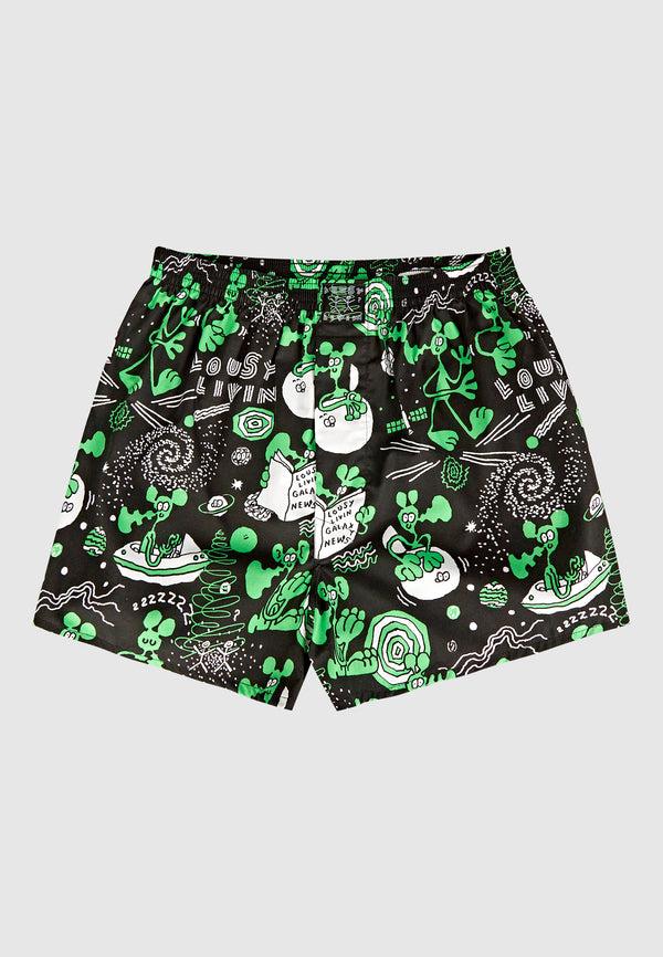 Lousy Livin Underwear 2Pack Boxershorts OuterSpace & Weedy Black