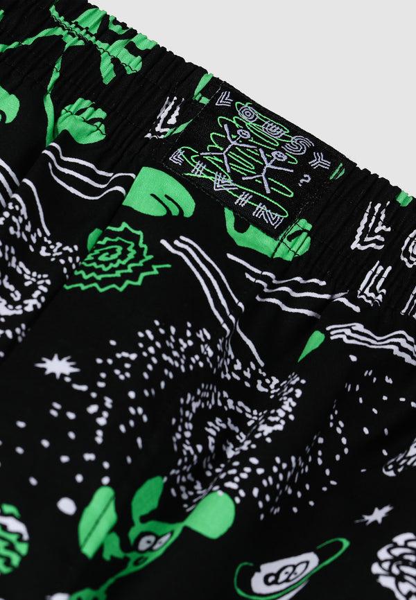 Lousy Livin Underwear 2Pack Boxershorts OuterSpace & Weedy Black