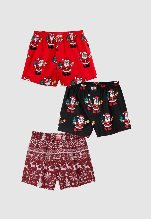 lousy livin underwear 3 PACK BOXERSHORTS FUN BOX Christmas