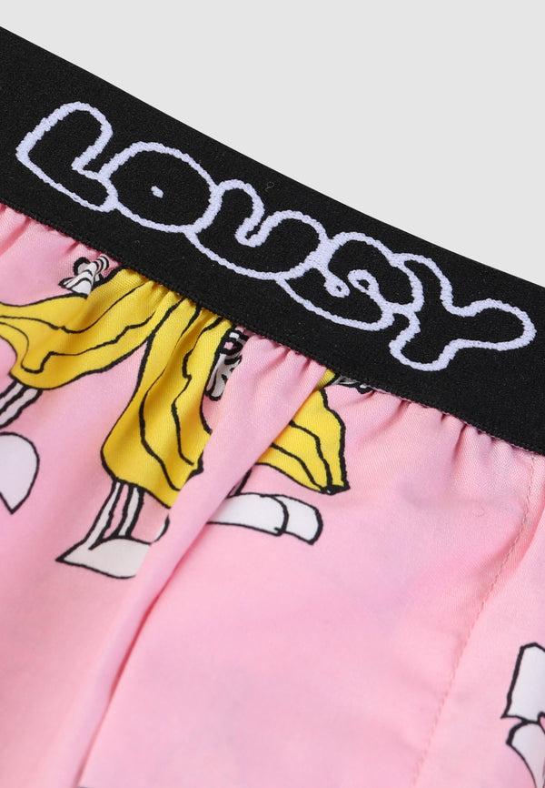 Lousy Livin Underwear Boxer Briefs 2 Pack Butterfly & Pink Banana Butterfly & Pink Banana