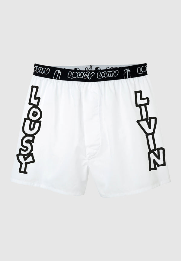 Lousy Livin Underwear BOXER BRIEFS 2 PACK LOU BOXER Black & White