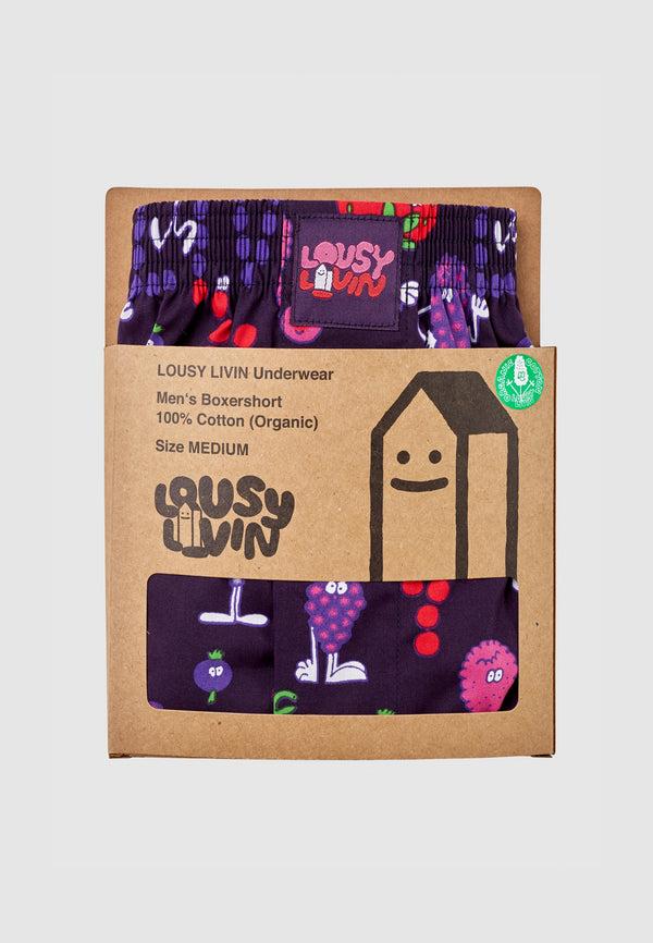 Lousy Livin Underwear BOXERSHORTS BERRY MIX Dark Berry