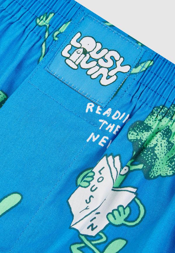 Lousy Livin Underwear BOXERSHORTS BROCCOLI Directoire Blue