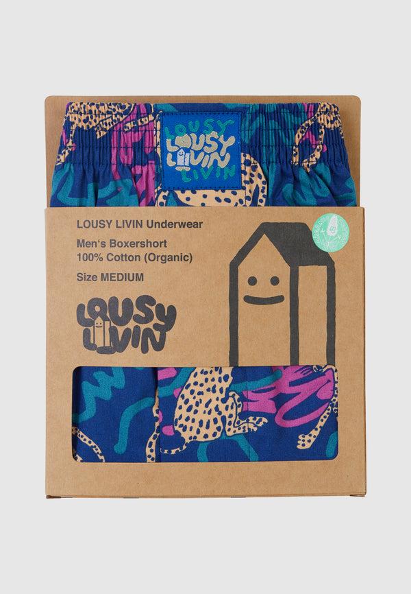 Lousy Livin Underwear BOXERSHORTS INTO THE WILD Blue