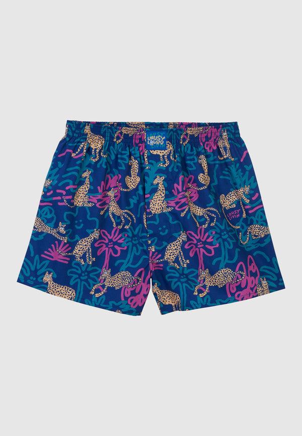 lousy livin underwear BOXERSHORTS INTO THE WILD Blue