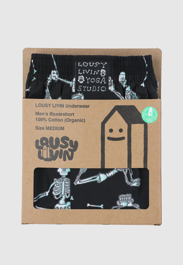 Lousy Livin Underwear BOXERSHORTS YOGA STUDIO Black