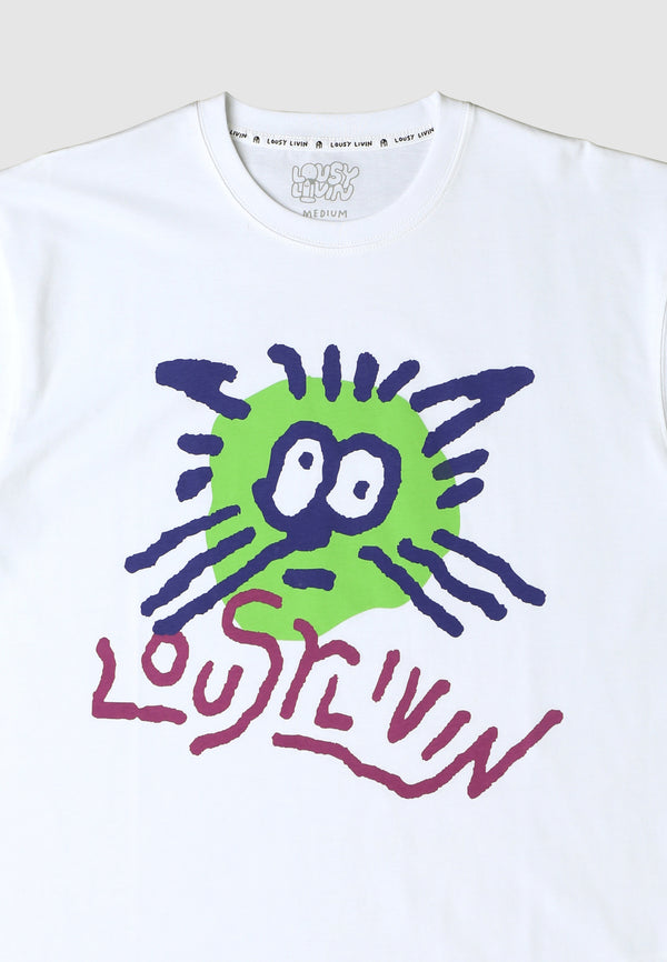 Lousy Livin Underwear Boxy Tee Viridis Tigris White