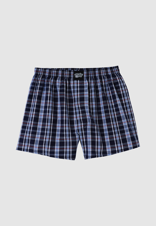 Lousy Livin Underwear CHECKERED 3 PACK BOXERSHORTS Deep Check