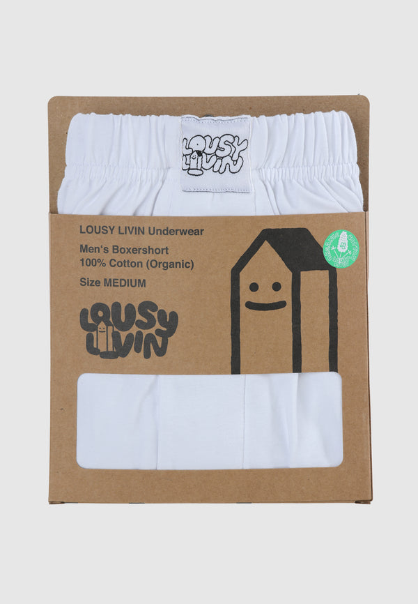 Lousy Livin Underwear JERSEY STRETCH BOXERSHORTS White