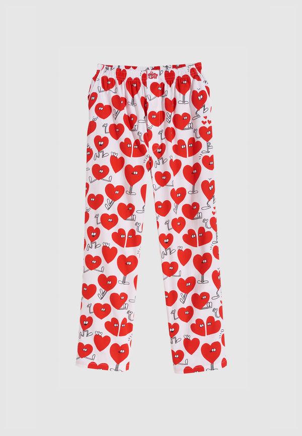 Lousy Livin Underwear Lousy Livin Pyjama Valentines Pyjama Set White